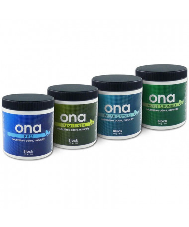 Ona Block Fresh Linen 170g - 2 - Ona usuwa nieprzyjemne zapachy z papieroswów i cygar, spalenizny, przykre zapachy z toalet, cuc