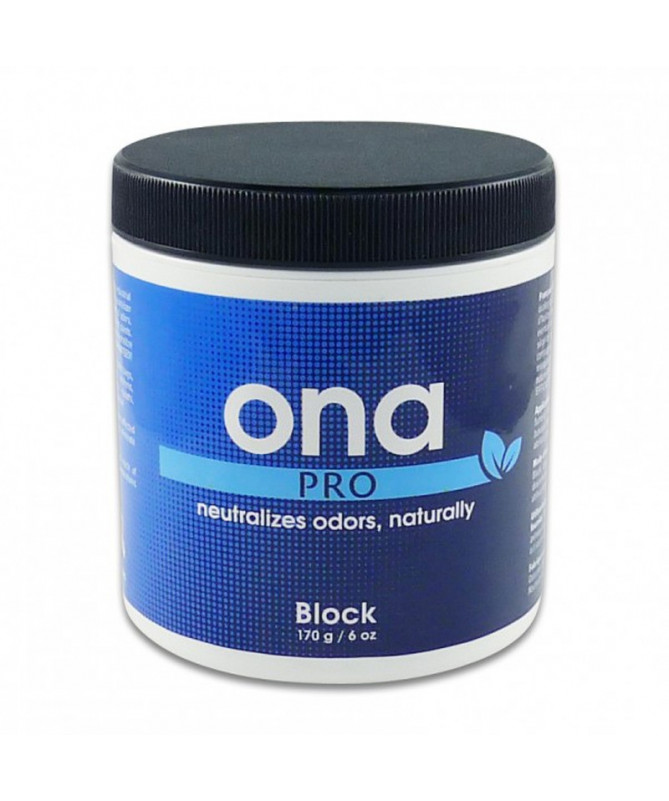 ONA BLOK PRO 170GR/6OZ - 1 - Ona usuwa nieprzyjemne zapachy z papieroswów i cygar, spalenizny, przykre zapachy z toalet, cuchnąc