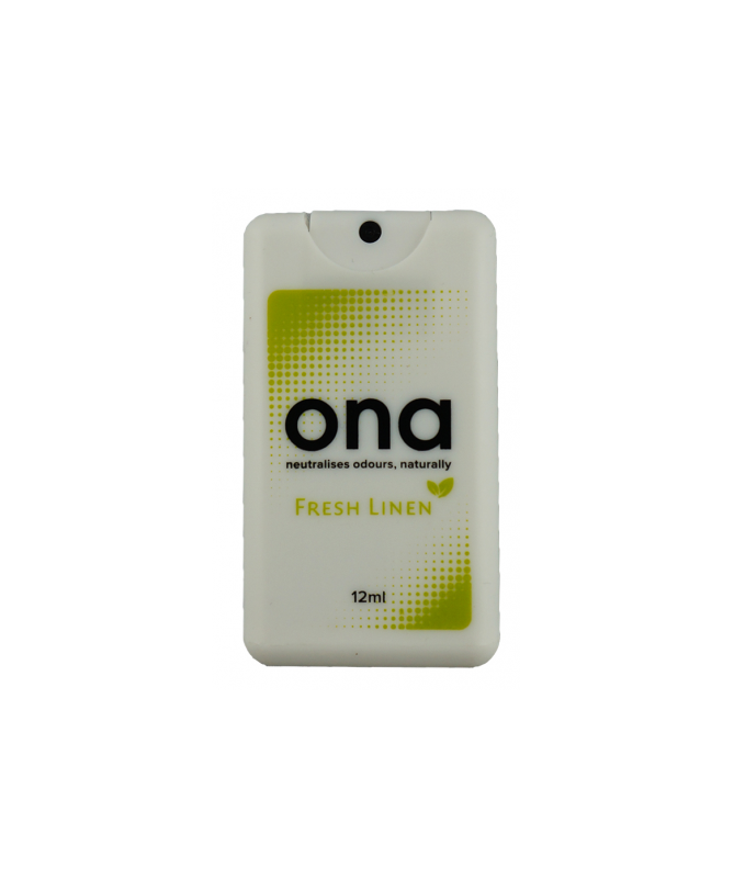 ONA Spray Fresh Linen 12ml kieszonkowy spray - 1 - ONA to skuteczny neutralizator zapachów, nie tylko odświeżacz powietrza. Dzia
