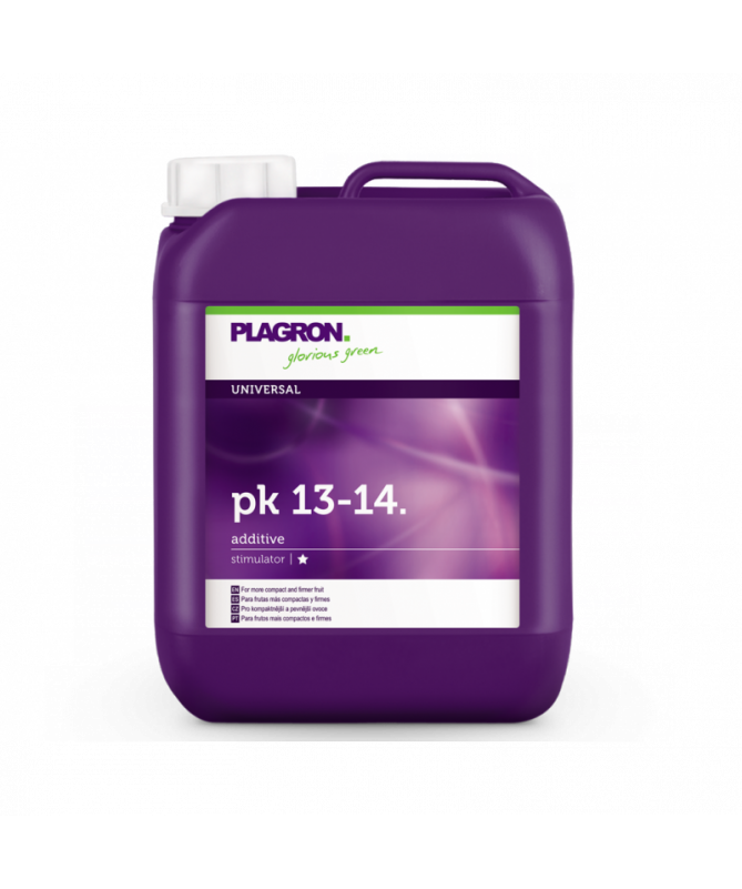 PLAGRON PK 13-14 5L - 1 - Dla bardziej zwięzłych i twardych owoców&nbsp;PK 13-14 to biomineralny nawóz, który dostarcza roślinom doda