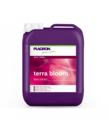 PLAGRON TERRA BLOOM 5L - 1 - To silnie stężony podstawowy nawóz biomineralny, który stosuje się w fazie kwitnienia rośliny.