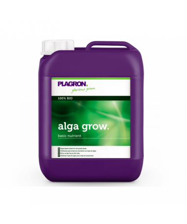 PLAGRON ALGA GROW 5L - 1 - Odkryj Alga Grow - unikalny, organiczny nawóz na bazie alg dla roślin w fazie kwitnienia. Alga Grow t