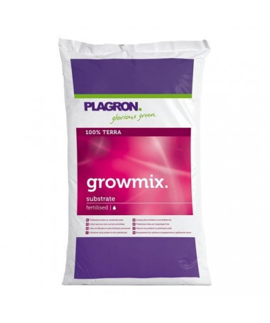 Plagron ziemia Growmix 25l - 1 - Pozwól, że przedstawię Ci naszą wyjątkową mieszankę substancji odżywczych, wstępnie nawożoną pr