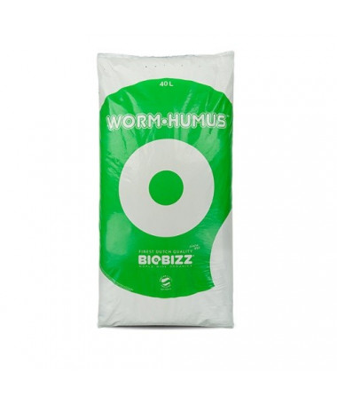 BIOBIZZ WORMHUMUS 40L - ORGANICZNY NAWÓZ, PODŁOŻE DO GLEBY - 1 - BIOBIZZ Worm-Humus jest w 100% organicznym nawozem z dżdżownic 