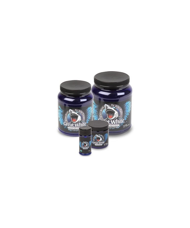 PLANT SUCCESS MIKORYZA W PROSZKU GREAT WHITE 113G - 1 - **Great White Premium Mycorrhizae** to unikalny produkt mikoryzowy, któr