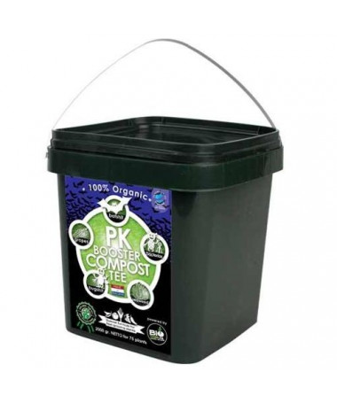 BIOTABS PK BOOSTER COMPOST TEE 5-8 750ML - 1 - Ekologiczny nawóz *PK Booster* to 100% naturalne wsparcie dla zdrowego kwitnienia