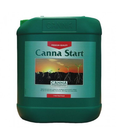 CANNA START 5L - 1 - CANNA Start to specjalistyczny, jednoskładnikowy pokarm, optymalnie zbilansowany, stworzony z myślą o potr