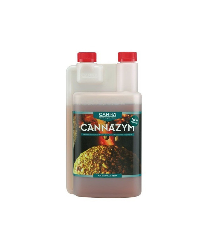 CANNA CANNAZYM 250ML - 1 - CANNAZYM to rewolucyjny ekstrakt roślinny, który nie tylko wspomaga proces rozkładu celulozy, ale tak