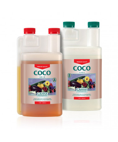 CANNA COCO A/B 2*1L - 1 - Canna Coco to wyjątkowo skuteczna, dwuskładnikowa odżywka dla roślin, stworzona z myślą o profesjonali