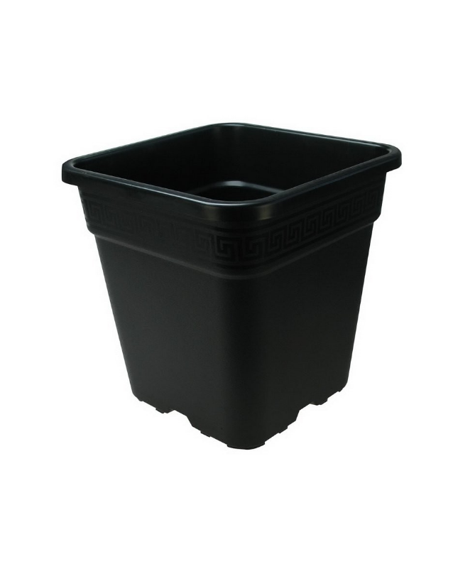 DONICZKA KWADRATOWA 9L (23*23*H24) - 1 - Donica plastikowa kwadratowa 9l (230mm x 230mm x h240mm)
