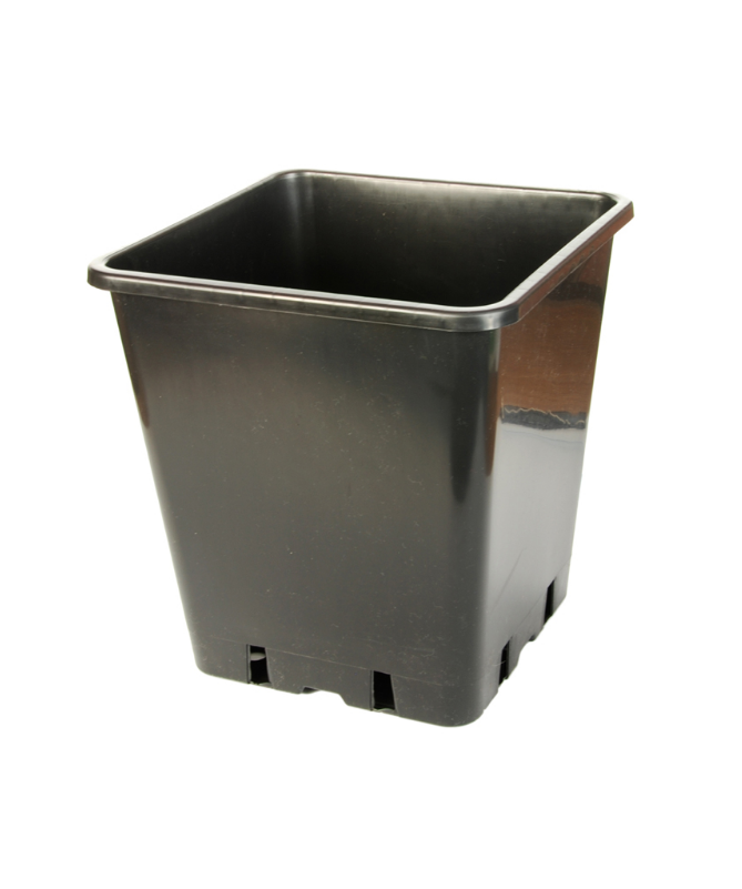 DONICZKA KWADRATOWA 5,7L (20*20*H23) - 1 - Donica plastikowa kwadratowa 5700ml (200mm x 200mm x h230mm)