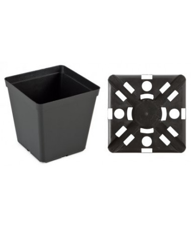 DONICZKA KWADRATOWA 3,15L (15*15*H20) - 1 - Donica plastikowa kwadratowa Wymiary: 3.15l&nbsp;(150mm x 150mm x h200mm)