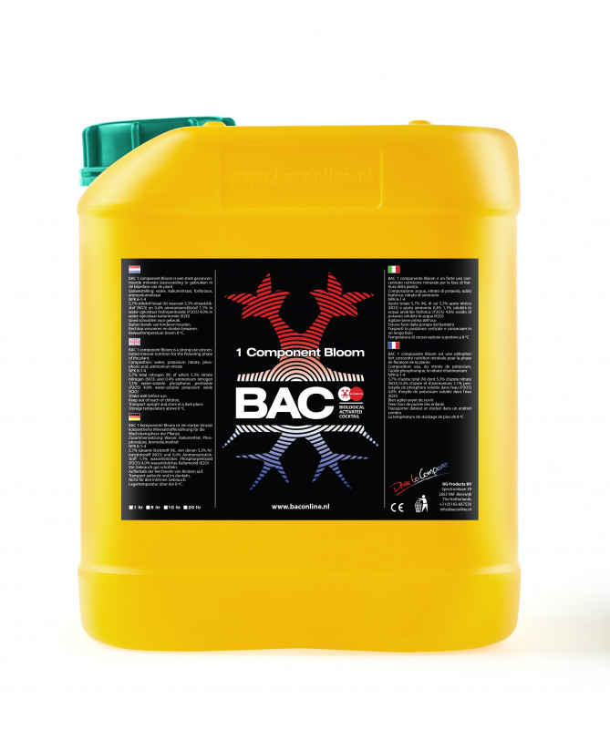 BAC 1 Component Bloom 5l - nawóz na fazę kwitnienia - 1 - Zastosowanie nawozu o wysokim stężeniu to klucz do zdrowych i bujnych BAC 1 Component Bloom 5l - nawóz na fazę kwitnienia - 1 - Zastosowanie nawozu o wysokim stężeniu to klucz do zdrowych i bujnych
