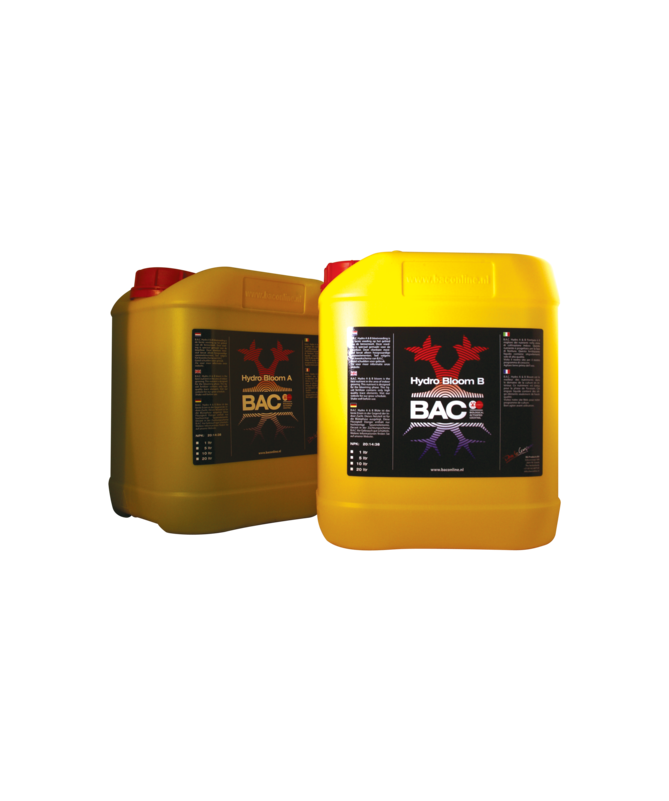 BAC Hydro Topflower Bloom A i B 2 x 5l - 1 - Odkryj moc silnie skoncentrowanej i całościowej pożywki AB Hydro, dedykowanej dla r