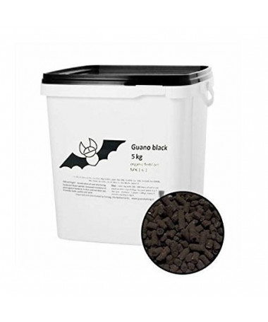 Guanokalong Black 3kg - 3 - Guano BLACK to prawdziwy 100% organiczny nawóz wytworzony ze sproszkowanych odchodów nietoperzy oraz