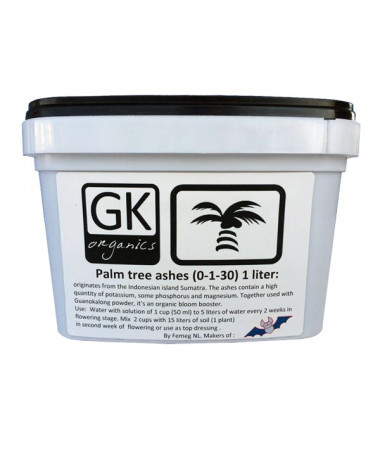 Guanokalong Palm Tree Ashe - proszek 1l - 2 - Popiół palmowy naturalne źródło składników odżywczych dla glebyPopiół palmowy jes
