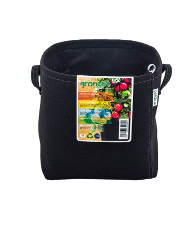 GRONEST 25L - ODDYCHAJĄCA, DWUWARSTWOWA, KWADRATOWA DONICZKA MATERIAŁOWA 28,5x28,5xh30cm, Z UCHWYTAMI - 1 - Korzenie roślin w do