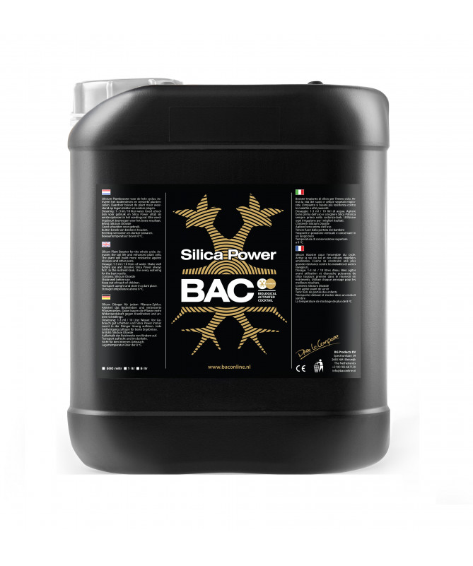 BAC Silica Power 5l - Płynny Krzem - 1 - Aktywuje życie w podłożu, wzmacnia rośliny na poziomie komórkowym oraz wzmaga odporność