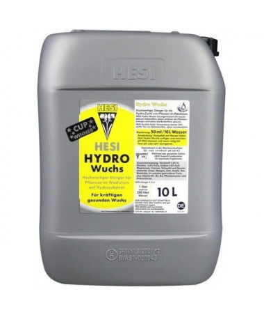 Hesi Hydro Growth 10l - Nawóz na fazę wzrostu hydroponika - 1 - Hydro Growth zawiera odpowiednio więcej azotu niż Hydro Bloom po