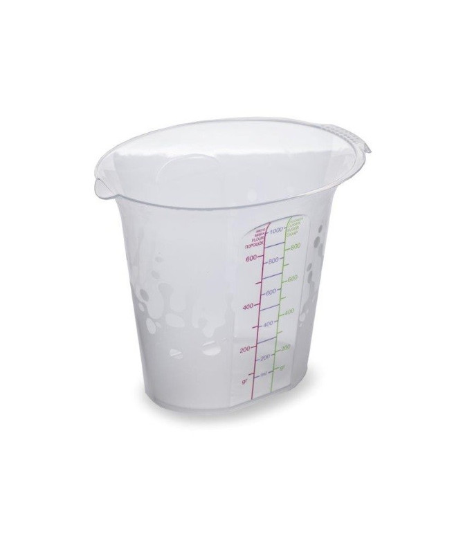 Miarka plastikowa 1000ml 1L - 1 - wygodna i funkcjonalna miarka do dawkowania, pojemności: 1000ml