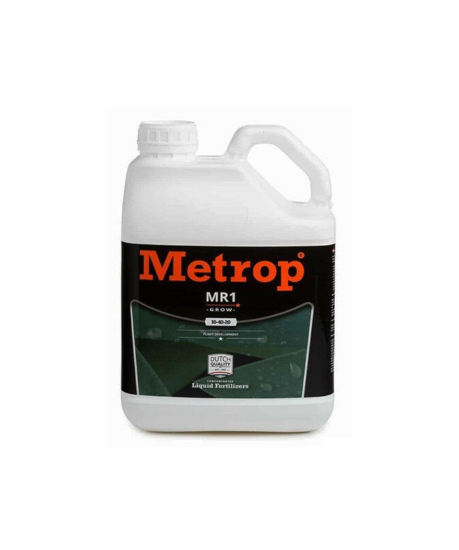Metrop MR1 GROW 5l nawóz na wzrost - 1 - Zapewnia niezbędną obecność potasu, który pozwala roślinie dobrze rozkwitnąć i zarazem Metrop MR1 GROW 5l nawóz na wzrost - 1 - Zapewnia niezbędną obecność potasu, który pozwala roślinie dobrze rozkwitnąć i zarazem