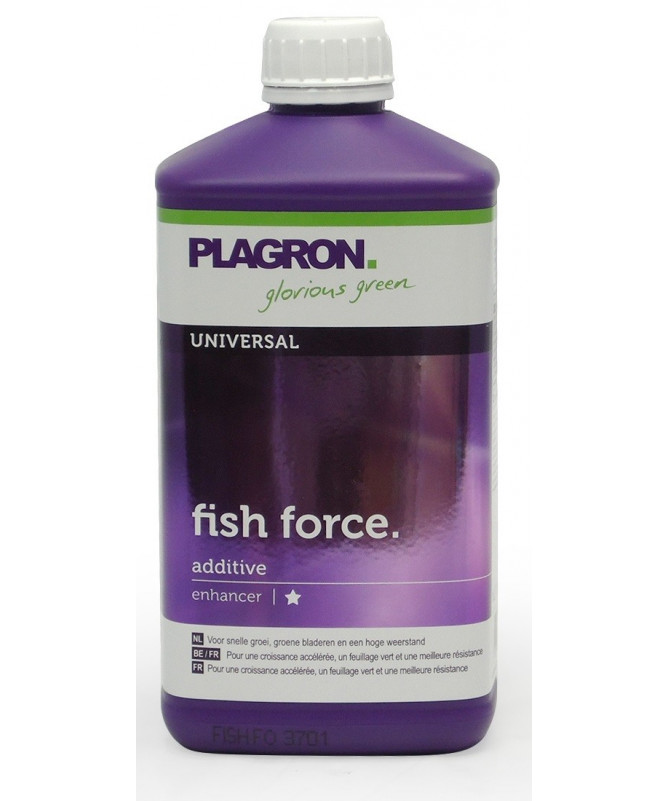 Plagron Fish Force 1l - 1 - jest naturalnym opartym na rybach pokarmem roślinnym dla fazie wzrostu. Ten suplement wzrostu wspoma