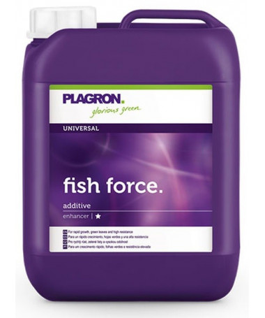Plagron Fish Force 5l - 1 - jest naturalnym opartym na rybach pokarmem roślinnym dla fazie wzrostu. Ten suplement wzrostu wspoma