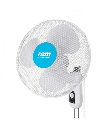 Wentylator naścienny RAM 3-biegowy Ø 40cm 40W - 1 - Wentylator naścienny RAM 3-biegowy z oscylacją 40W