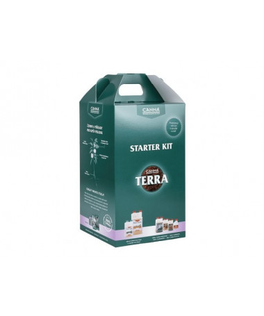 CANNA STARTERKIT TERRA - 1 - Zestaw nawozów firmy CANNA na 1m2