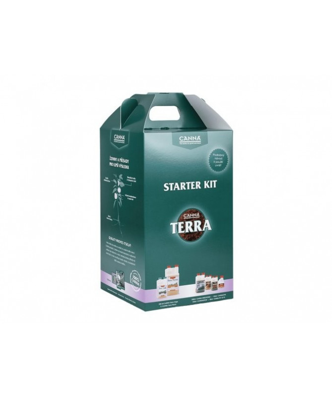 CANNA STARTERKIT TERRA - 1 - Zestaw nawozów firmy CANNA na 1m2