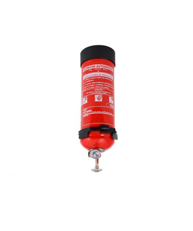 GAŚNICA AUTOMATYCZNA Z MONOMETREM 1KG + PODSTAWKA - 1 - 