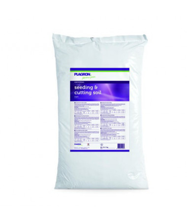 Plagron ziemia Seeding&cutting 25l - 1 - Zdrowy start dla nasion i szczepek. Ziemia do sadzonek i szczepek jest drobną i gładką
