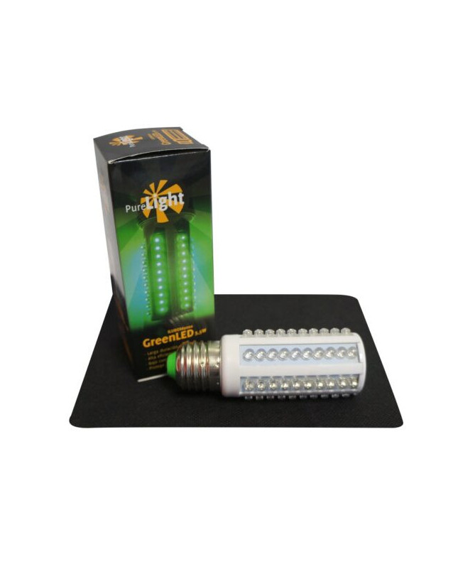 Pure LED - żarówka 3.5W, zielone światło - 1 - Nowa żarówka LED'owa od Pure Factory. Oświetli Twój grow-box w nocy tak, aby nie 