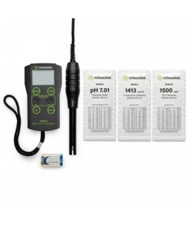 ELEKTRONICZNY MIERNIK pH + EC MW802 MILWAUKEE - 1 - 