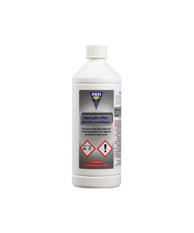 Hesi pH PLUS obie fazy 1l, Regulator podnoszący pH na obie fazy - 1 - HESI-pH PLUS zwiększa poziom pH w roztworze odżywczym dla Hesi pH PLUS obie fazy 1l, Regulator podnoszący pH na obie fazy - 1 - HESI-pH PLUS zwiększa poziom pH w roztworze odżywczym dla