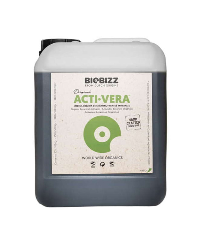 Biobizz Acti-Vera 5l - Stymulator ochrony roślin 100% organiczny - 1 - BIOBIZZ ActiVera to organiczny stymulator o 100 naturaln