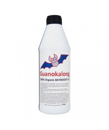 Guanokalong BATBOOST 5L - 2 - Organiczny stymulator kwitnienia w płynie BATBOOST zawiera 2% potasu. Jest to zbalansowana mieszan