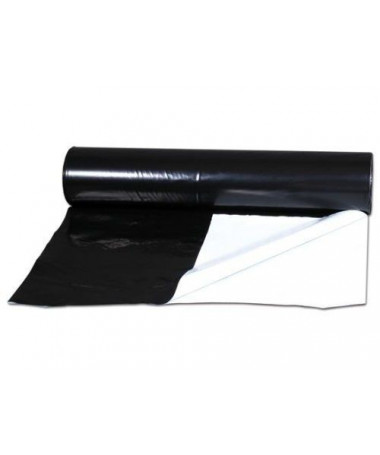 Folia czarno-biała - 2m x 10m - 1 - Folia dwustronna, czarno-biała grubość: 0,07 mm wysokość: 10 m (sprzedajemy z rolki) przy