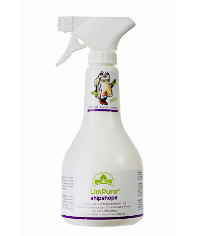 PŁYN, SPRAY DEZYNFEKUJĄCY DO CZYSZCZENIA NAMIOTOW UPRAWOWYYCH - SHIPSHAPE 500ML, DO WSZYSTKICH POWIERZCHNI, LIMPURO - 1 - płyn d