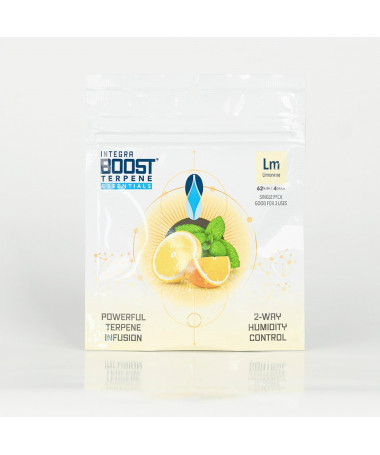INTEGRA BOOST TERPENY LIMONENE 4G 62% - 2 - Włozyć saszetkę Integra Boost do pojemnika z suszem roślinnym. Umieścić papierek wsk