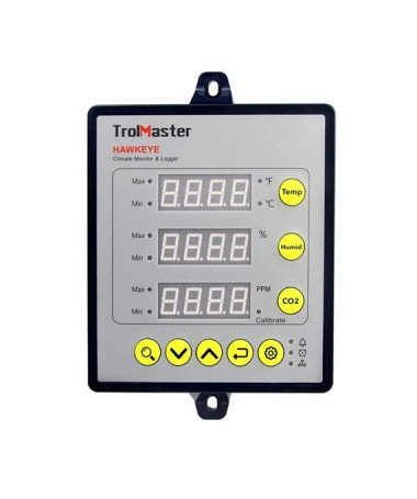 TROLMASTER HAWKEYE TEMP/HUMID/CO2 MIONITOR - 1 - Monitorowanie i pomiar co2 w czasie rzeczywistym, automatyczny start/stop, prec