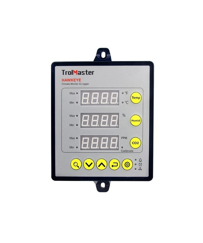 TROLMASTER HAWKEYE TEMP/HUMID/CO2 MIONITOR - 1 - Monitorowanie i pomiar co2 w czasie rzeczywistym, automatyczny start/stop, prec TROLMASTER HAWKEYE TEMP/HUMID/CO2 MIONITOR - 1 - Monitorowanie i pomiar co2 w czasie rzeczywistym, automatyczny start/stop, prec