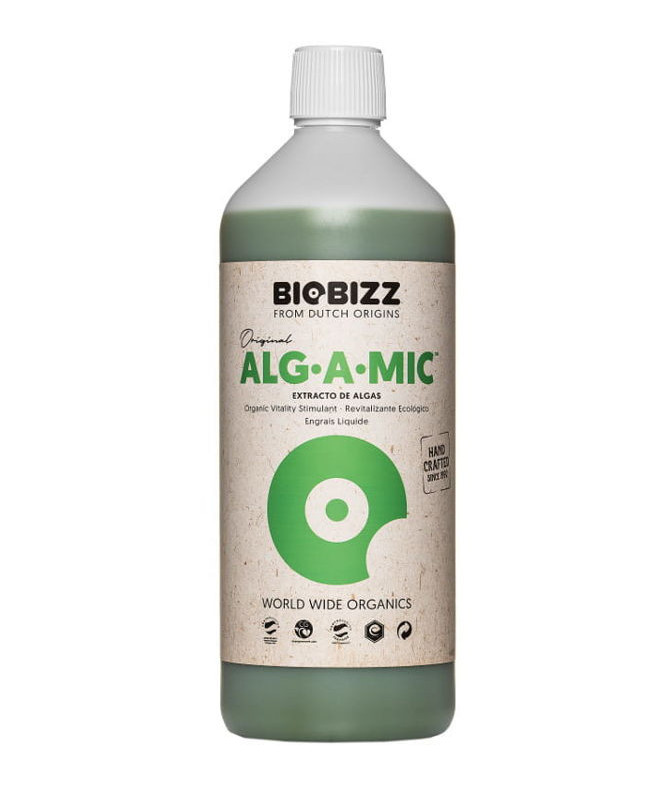 BioBizz Alg-A-Mic 1l - zestaw mikroelementów, witamin, aminokwasów i hormonów roślinnych - 1 - Alg-A-Mic jest w 100% organiczny-