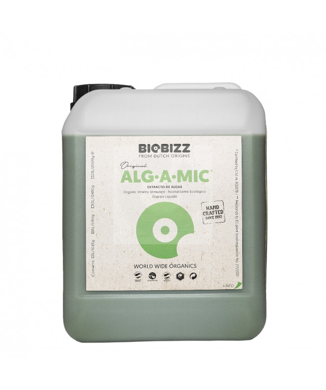 BioBizz Alg-A-Mic 10l - zestaw mikroelementów, witamin, aminokwasów i hormonów roślinnych - 1 - BioBizz Alg-A-Mic jest w 100% or
