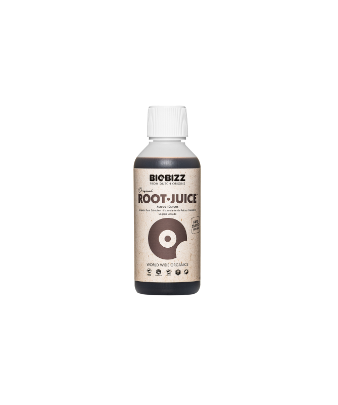 BioBizz Root Juice 500 ml - stymulator wzrostu korzeni - 1 - RootJuice jest w 100% roślinnym stymulatorem wzrostu korzeni. Pobud