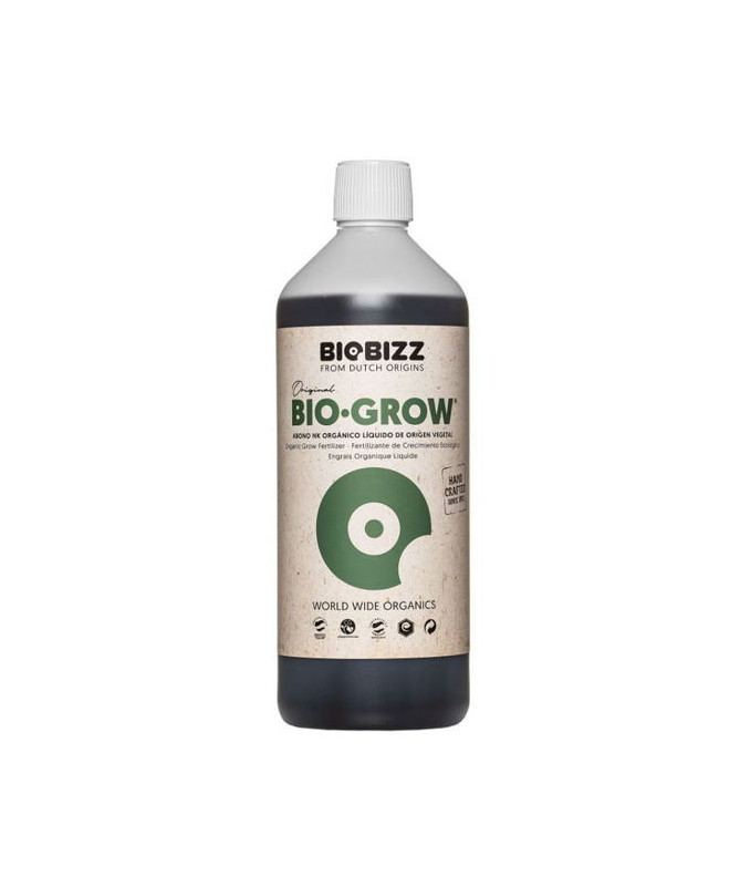 BioBizz Bio Grow 1L - 1 - Bio-Grow, nawóz na fazę wzrostu, w 100% organiczny. Może być dodatkowo stosowany podczas fazy kwitnien