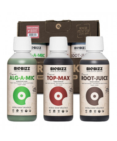 BIOBIZZ TRYPACK STIMULANT 3X250ML - 1 - Zestaw TRY-PACK STIMULANT zawiera zestaw boosterów i stymulatorów do uprawy ekologicznej