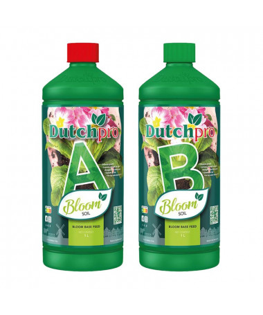 DUTCHPRO SOIL BLOOM A/B 2*1L - 1 - Nawóz na kwitnienie firmy Dutchpro to wyjątkowy kompleks przeznaczony do nawożenia gleby. Pro