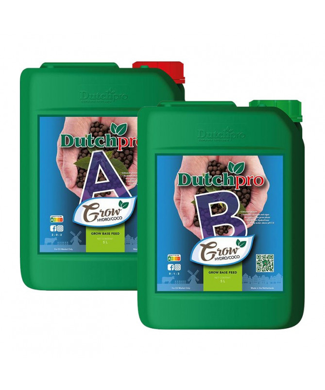 DUTCHPRO HYDRO/COCO GROW A/B 2*5L - 1 - Podczas etapu wzrostu, rośliny są szczególnie podatne na różnego rodzaju zagrożenia. Prz