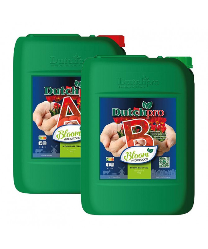 DUTCHPRO HYDRO/COCO BLOOM A/B 2*10L - 1 - Dutchpro, znany producent nawozów, oferuje unikalny kompleks do nawożenia gleby, który
